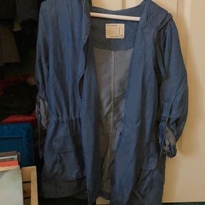 Life In Progress Denim/ Military style jacket- S